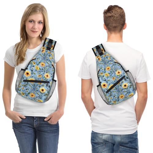 Bolso cruzado impermeable tipo sling para hiking unisex miniatura 7