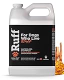 Ruff by Lillian Ruff No-Rinse Waterless Dog Shampoo Spray – Sandalwood Amber – Cleans, Conditions, Detangles & Deodorizes – Puppy & Cat Safe – USA Made (Gallon)