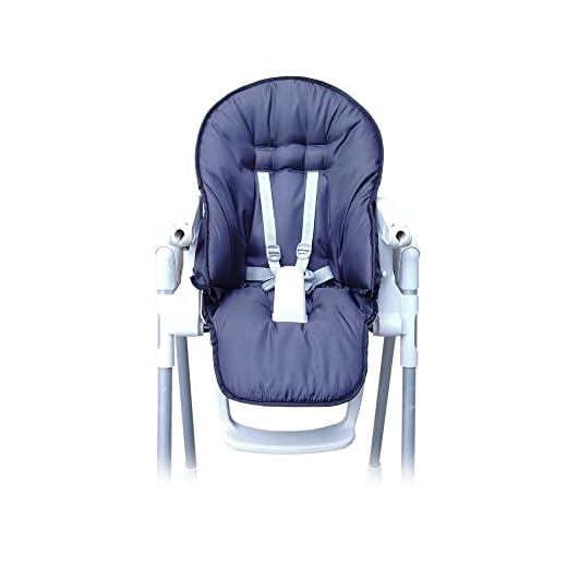 Aveanit Bezug Hochstuhl Kissen Ersatzbezug Sitzkissen, Babystuhl für Peg Perego Prima Pappa Zero 3 Wasserdicht Graphit - Graphite