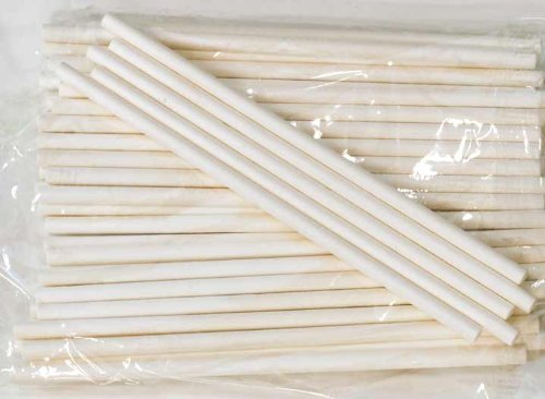 Cybrtrayd 50-Piece Lollipop Sticks, 6-Inch Long by 5/32-Inch Thick