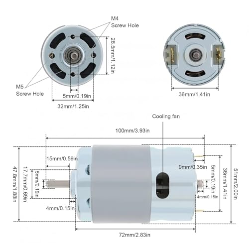 Moteur grande vitesse pour fabriquer une mini perceuse de précision avec le modèle 895 - 2
