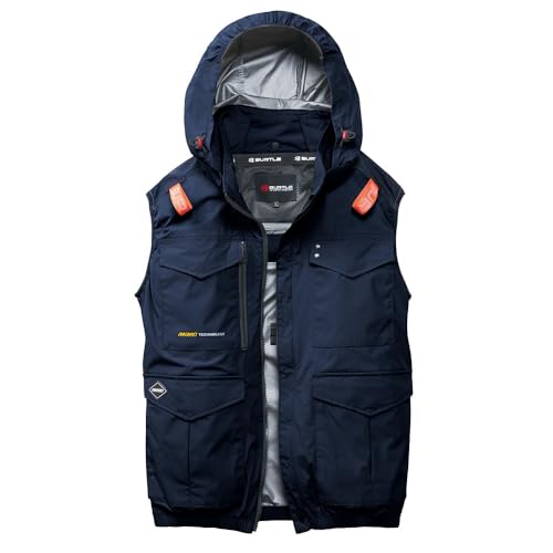 [���[�N��] �o�[�g�� BURTLE 2026�N �t �� �G�A�[�N���t�g �n�C�o�b�N �x�X�g �󒲃E�F�A ���� UV�J�b�g �A���~�ՔM ��ƒ� ��ƕ� �M���Ǒ΍� �E�F�A�P�i AC2104 (03.�l�C�r�[, XL)