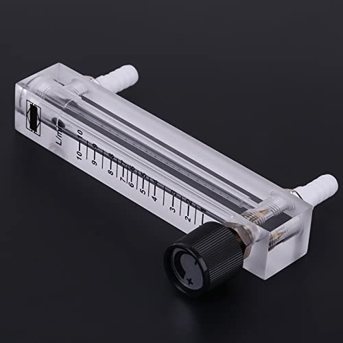 Gasdurchflussmesser, Durchflussregler Luftdurchflussmesser Gas Flowmeter 1-10LPM Sauerstoffdurchflussmesser Durchflussmesser mit Regelventil Steuerventil zur Messung des Gasflusses für Sauerstoff Luft