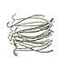 Dovewill 20 Pieces/ Lot Wholesale Vintage Tibetan Silver Beading Line Pattern Bookmarks With Hoop DIY Making Findings Crafts