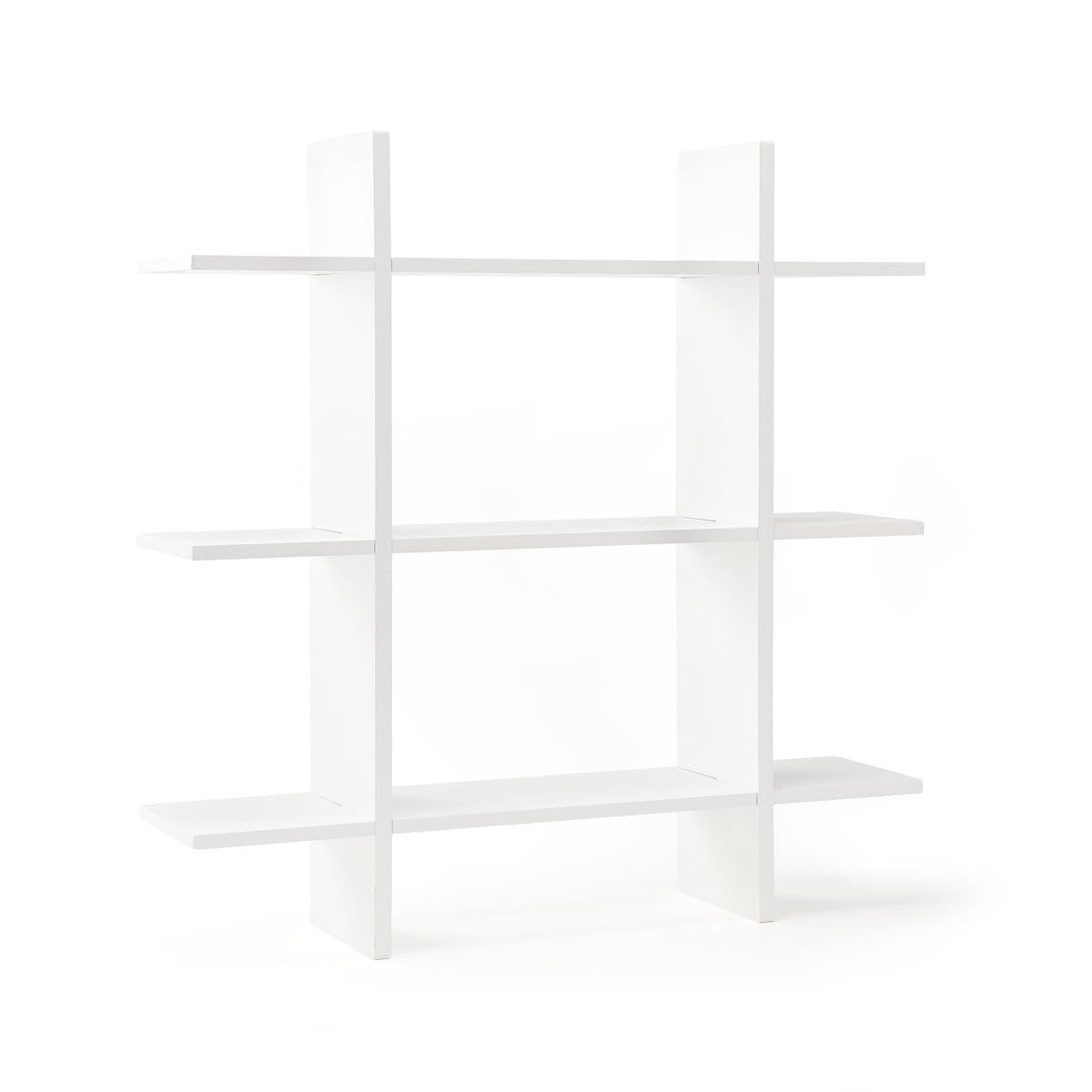 Étagère murale 3 niveaux STAR blanche solution pour petits espaces encombrés