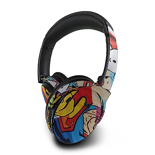 Image of MightySkins Skin Compatible with Bose QuietComfort 45 Headphones - Cartoon Mania | Protective, Durable, and Unique Vinyl Decal wrap Cover | Easy to Apply, Remove, and Change Styles | Made in The USA