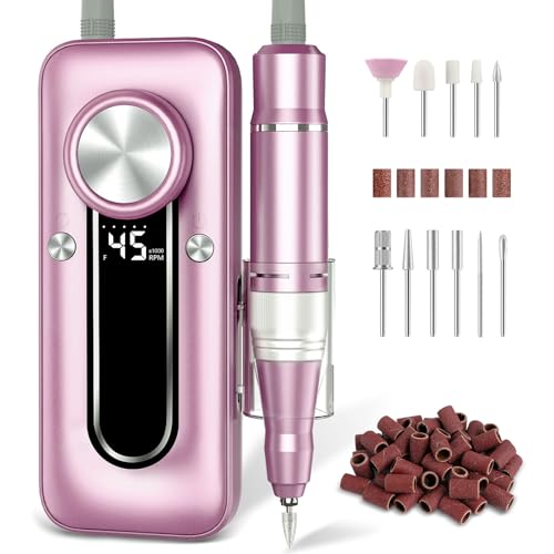 TUOBEO Nail Drill Electric Nail File Kit 45000 RPM Professional