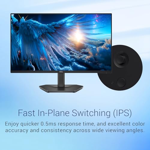 Image of Dell G24 Series Gaming Monitor - 24 inch FHD (1920x1080) 240 Hz 16:9 Display, 0.5ms Response time, 99% RGB Display AMD FreeSync, 2X HDMI, Anti Glare, DisplayPort 1.4, Tilt Adjustable - Black