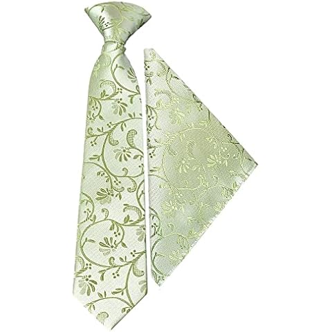 TIES R US Sage Green Floral Tie Set Cover