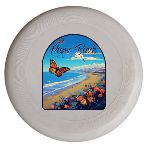 Pismo Beach California Butterfly Beach Design Souvenir Flying Disc Single