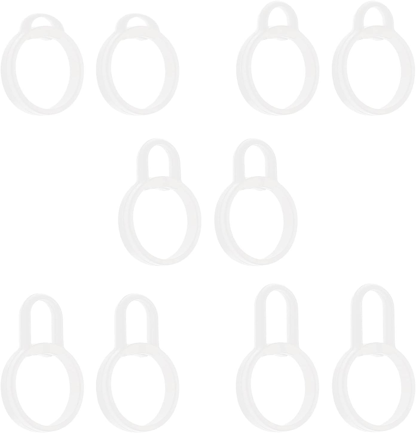 Create idea 5 Pairs Silicone Ear Tips Compatible with Sony LinkBuds WF-L900 Earphones Ear Hooks Earbud Cap Non-Slip Earbuds Wingtips Accessories XS S M L XL 5 Sizes White