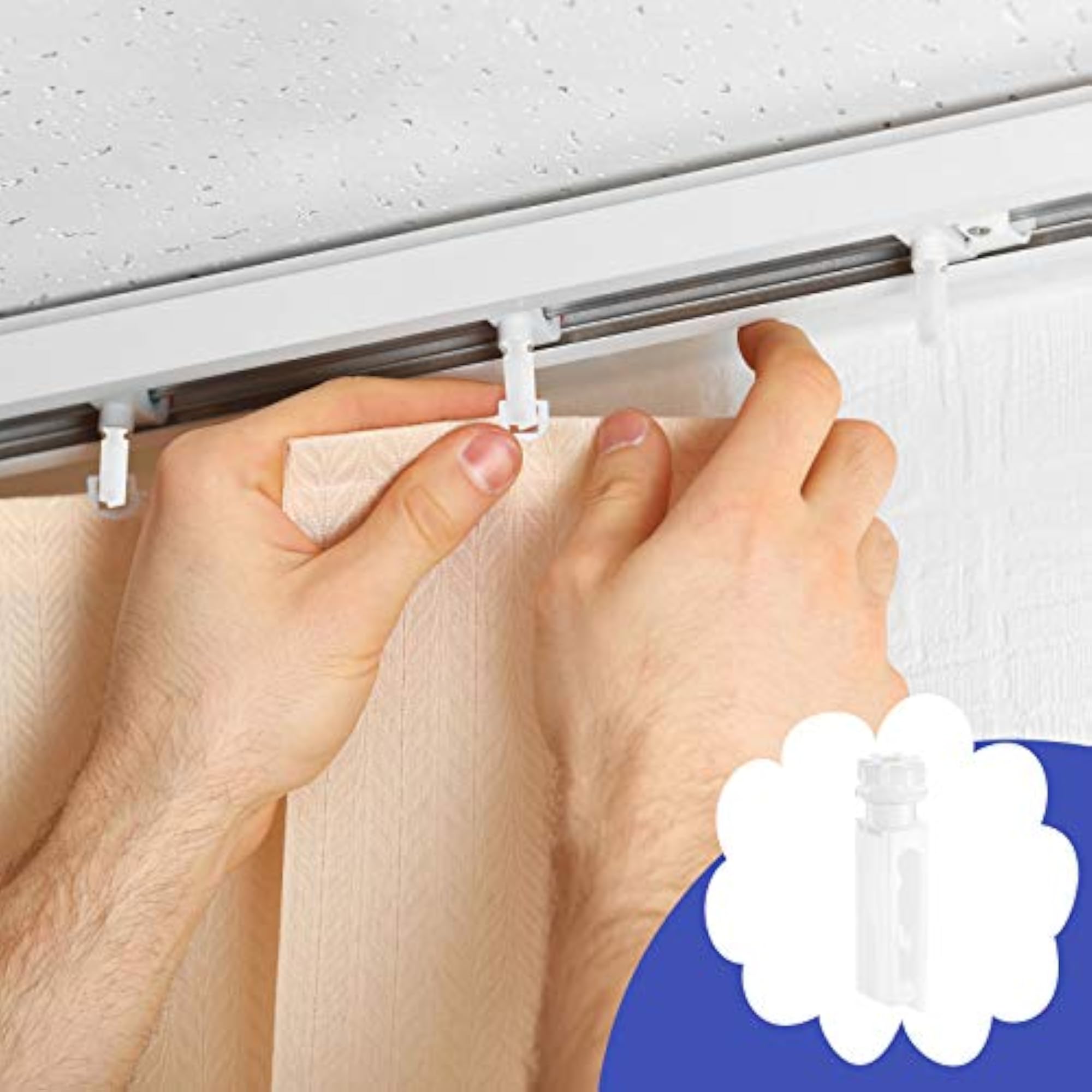 Vertical Blind Replacement Parts Repair Tabs for Window Carrier