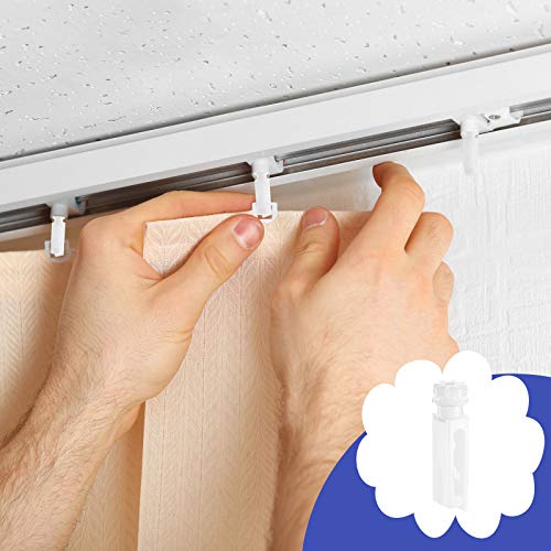 Vástago de repuesto para persiana vertical Leinuosen blanco, accesorios de cortina (30 piezas) 6