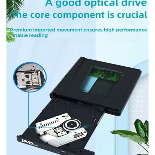 Lecteur DVD externe USB C et graveur CD pour ordinateur portable - 4