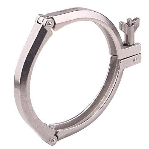 Image of DERNORD 6 Inch Three Segment Sanitary Clamp Stainless Steel 304 Tri Clamp Clover ((Tri clamp: 6 Inch))