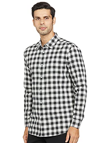 Image of Marks & Spencer Mens Solid Polyester Blend Collared Neck Regular Fit Easy Iron Shirt (Pack of 2)