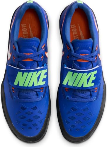 Nike Nike Zoom SD 4 Track & Field Throwing Shoes nk685135 (Racer Blue/Lime Blast/Safety Orange/White, US Footwear Size System, Adult, Men, Numeric, Medium, 9.5)