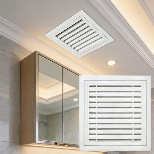 14 x 32in HVAC Return Air Grille with 45 Degree Fixed Blade for Efficient Airflow and Easy Integration for HVAC Sytems,White