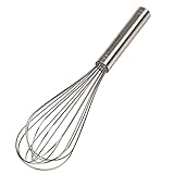 Prepworks by Progressive 10" Balloon Whisk, Handheld Steel Wire Whisk Perfect for Blending, Whisking, Beating and Stirring, BPA Free, Dishwasher Safe, Stainless Steel, Model Number: BA-3024