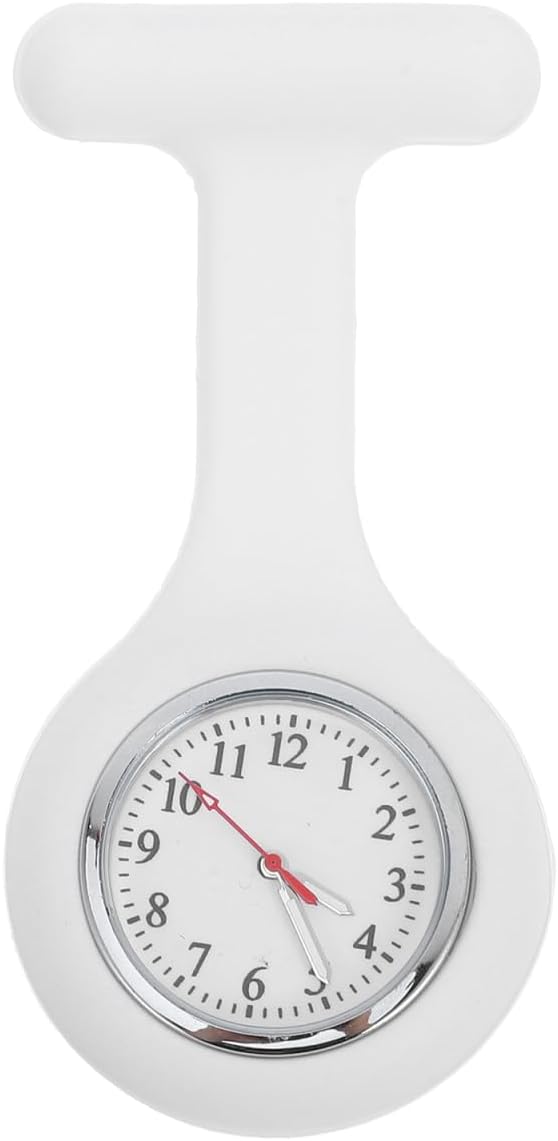 jojofuny Nurse Fob Watch with Brooch Design, Durable Stainless Steel Keychain Nurse Watch for Healthcare Professionals and Students, Accurate Timing for Exams and Shift Work