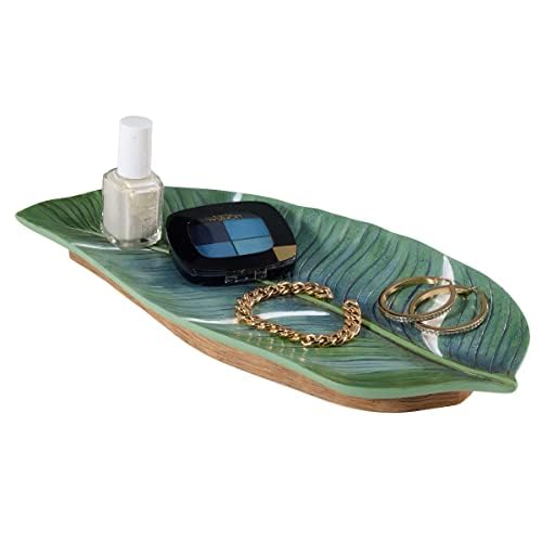 Miniatura 2 de Avanti Linens - Bandeja de tocador, organizador de encimera, decoración del hogar inspirada en hojas de palmera (colección VIVA Palm)