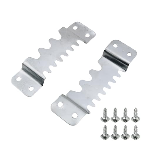 Image of 2pcs Sawtooth Picture Hangers with Screws Professional Picture Hanging Hardware for Heavy Decorations