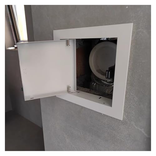 Panneau d'accès en métal pour cloison sèche – Trappe d'inspection amovible, porte ouverte magnétique, noir et blanc, tailles : S et L (33 x 56 cm)