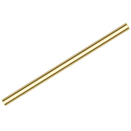 Vista 30 de 10 varillas redondas de latón de 0.098 pulgadas, barra de torno redonda sólida de latón de 0.098 pulgadas de diámetro, 11.18 pulgadas de longitud
