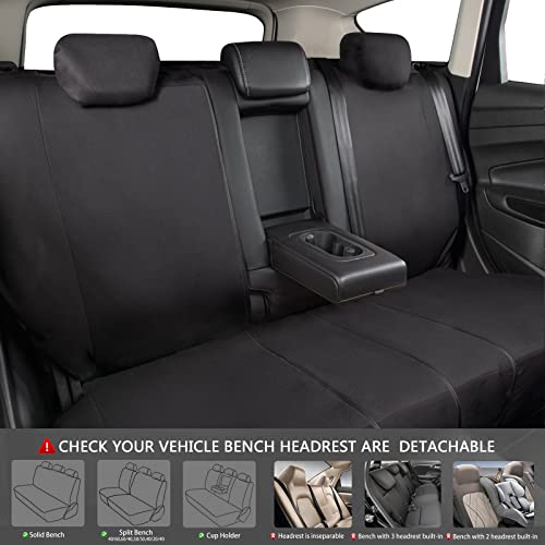 Car-Grand Universal Bling Butterfly Car Seat Covers, Cute Purple Butterfly Seat Covers Full Set With Airbag Compatible Fit Sedans,Cars,Vans,Suitable For Women & Girly (Black And Purple) #TOP6