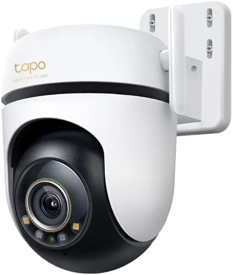 Tapo C530WS, câmera Wi-Fi externa à prova de chuva IP66, visão noturna colorida StarLight, 3K 5MP, rotação 360°, áudio bidirecional, Alexa e Google, MicroSD até 512GB (não incluso) e nuvem