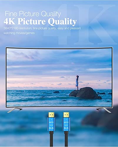 Image of MICROWARE 4K Uhd Hdmi Cable High Speed 18Gbps Hdmi 2.0 Cord Supports 4K@60Hz Uhd|2160P|1080P|Ethernet|3D|Audio Return (Arc) Compatible For Tv|Laptop|Pc|Monitor And Projector (4K, 5M)