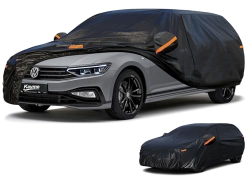 Kayme Bâche Voiture Break Étanche Respirante Compatible avec Volkswagen Passat Estate (1980-2025), 7 Couches Housse de Protection Voiture Extérieur, Contre...