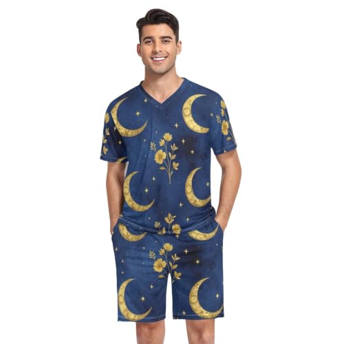 Camisas de pijama de hombre GuoChe manga corta ideales para relajarse en casa los fines de semana
