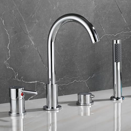 Mitigeur de bain-douche anti-éclaboussures avec douchette intégrée - 4