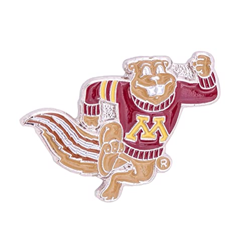 Image of Desert Cactus University of Minnesota Lapel Pin MINN Golden Gophers Made of Metal for Formal Wear, Bag and Hat Jewelry, and Tie Tack