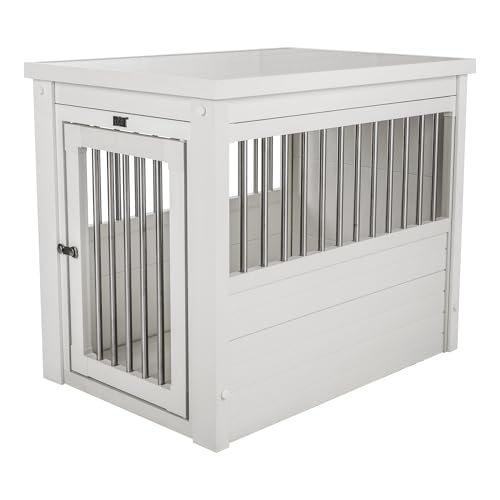 New Age Pet ecoFLEX Pet Crate/End Table, Medium, Antique White, Model:EHHC404M by New Age Pet - Used condition - US$91.54