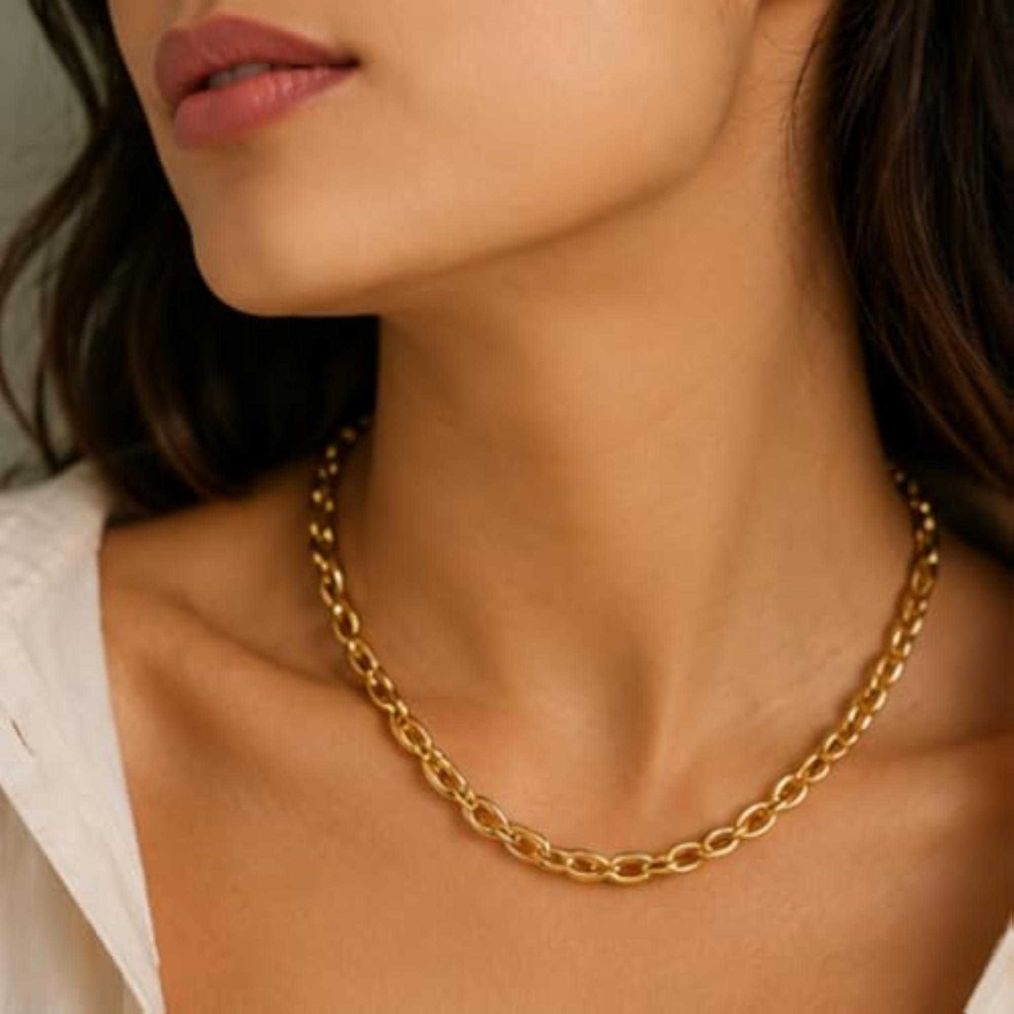 5 Meter Plated Metal Chain for Jewelry Making, 20 Pcs Lobster Clasps
