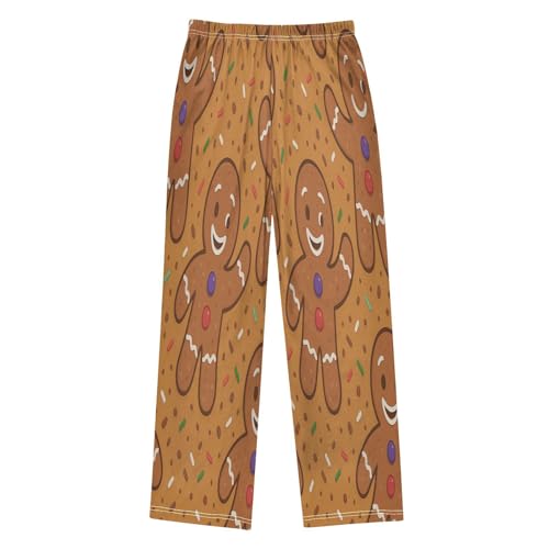 GuoChe Gingerbread Man Boy Pajama Pant Soft Warm2