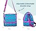 Wildkin Two Compartment Insulated Lunch Bag for Kids – School & Travel Ready - Big Dot Aqua