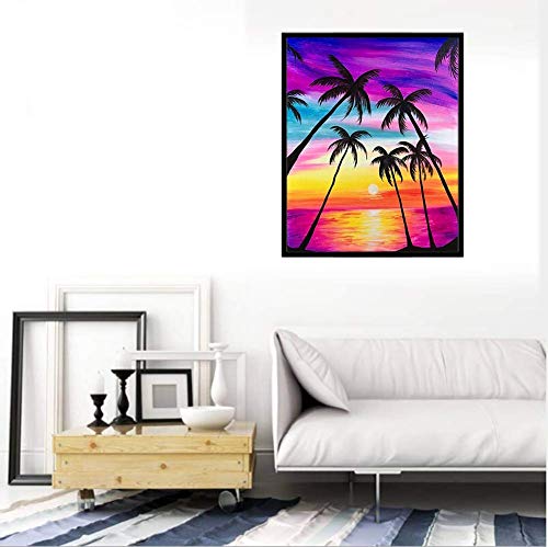 Image of HASTHIP DIY 5D Diamond Painting Kit,Crystal Rhinestone Diamond Embroidery Paintings Art Kit or Home Wall Decor Rainbow Tree,30 * 40CM (Multi-Color 1)