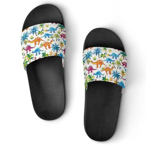 Chaussons de maison dinosaure 37 | Sandales de bain et pantoufles antidérapantes slide