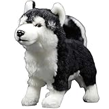 Realistic Heterochromia Husky Plush Toy - Lifelike Standing 11