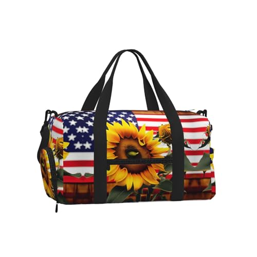 Bolsa de equipaje de girasoles ideal para tus escapadas de fin de semana y entrenamientos