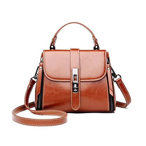 Leather Women Handbags Purses Luxury Shoulder Crossbody Bags Lady Vintage Ladies Tote Bag3