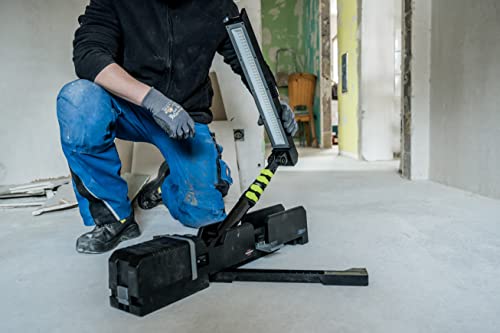 Brennenstuhl Multi Battery LED Akku Teleskop Arbeitsstrahler 6050 MA (7700lm, IP54, Höhenverstellbar Bis 140cm, Kompatibel Mit 18V Akkus 11 Verschiedener Hersteller, Ohne Akku, Engineered In Germany)