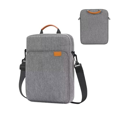 Bolso Bandolera para Tableta, Funda para Tableta, Estuche de Viaje con asa y Correa para el Hombro, Funda Protectora, Funda para Tableta, Bolsa Multifuncional para Tableta de 13 Pulgadas