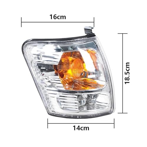 Faro delantero de coche reparado Hilux 2001-2005 luz de esquina con señal de giro 4