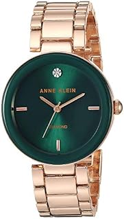 Anne Klein Women's AK/1362GNRG Quartz Metal and Alloy Rose Gold-Toned Dress Watch