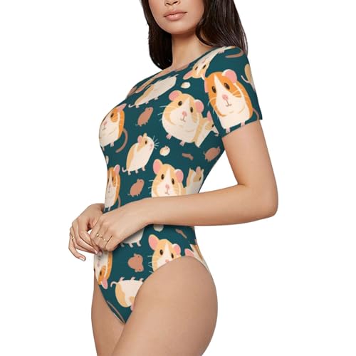 One Piece Swimsuit for All Women, Crewneck Monokini Bathing Suit2