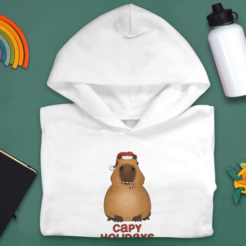 Azeeda 'Capybara Christmas Greeting' Children's Hoodie/Hooded Sweater (KO041927)3